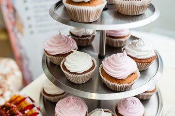 colored cupcakes