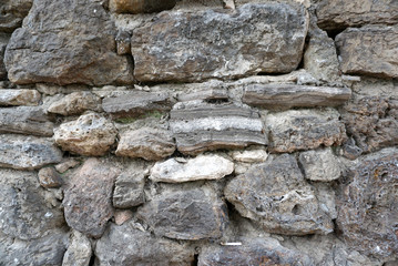 Rough texture stone wall