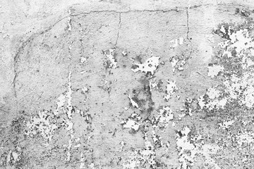 Wall fragment with attritions and cracks
