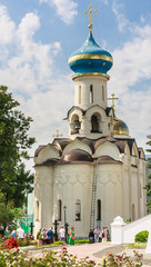 Fototapeta na wymiar The Church of the Descent of the Holy Spirit. Holy Trinity-St. Holy Trinity-St. Sergiev Posad, 
