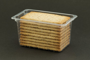 Crackers in plastic