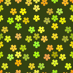 Floral background, seamless vector floral pattern