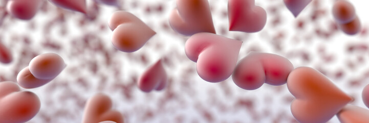 Love and hearts background