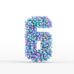 Number icon isolated on white