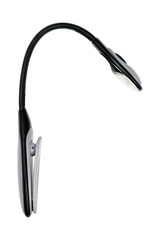 One flexible book light isolated on white