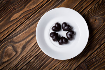 Delicious homemade chocolate pralines