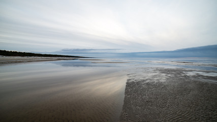 Beautiful sunset over the sea