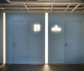 Wall with doors