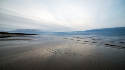 Beautiful sunset over the sea