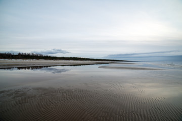 Beautiful sunset over the sea