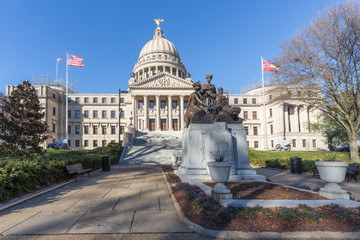 Mississippi State Capitol and Our Mothers Monument in Jackson,  Mississippi - 106002089