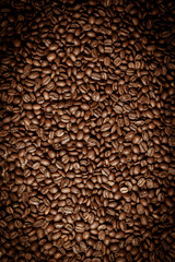 Obraz premium Fresh Brown coffee caffeine bean background