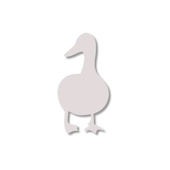 The silhouette of a goose icon