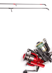 frame from fishing rods and reels