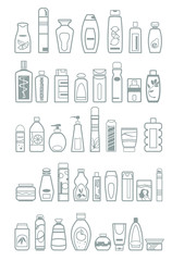 different cosmetic products