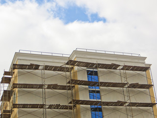 Scaffolding, house building