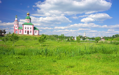 Summer landscape in Suzdal