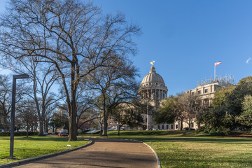 Mississippi State Capitol and Park in Jackson,  Mississippi