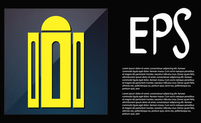 vector icon of house building in the flat style