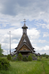 the wooden Orthodox Russian Church 