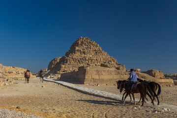 Egypt. Cairo - Giza. General view of pyramids