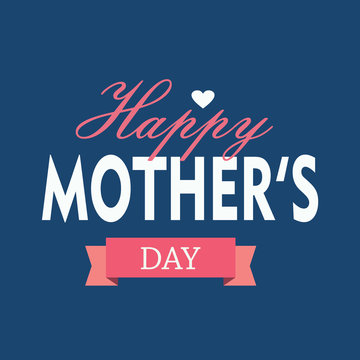 mother's day greeting card vector holiday image