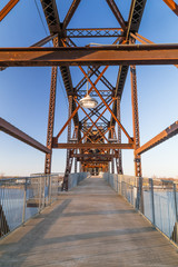 Clinton Presidential Park Bridge in Little Rock,  Arkansas