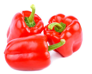 bell  pepper onthe  white  ground