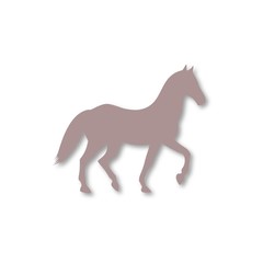 Horse silhouette icon