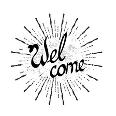 text welcome. a beautiful handwritten  template
