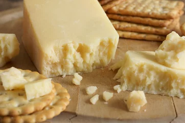 Fototapete Lancashire cheese a traditional English cheese from the county of Lancashire © David Pimborough