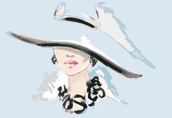 Beautiful woman. fashion illustration