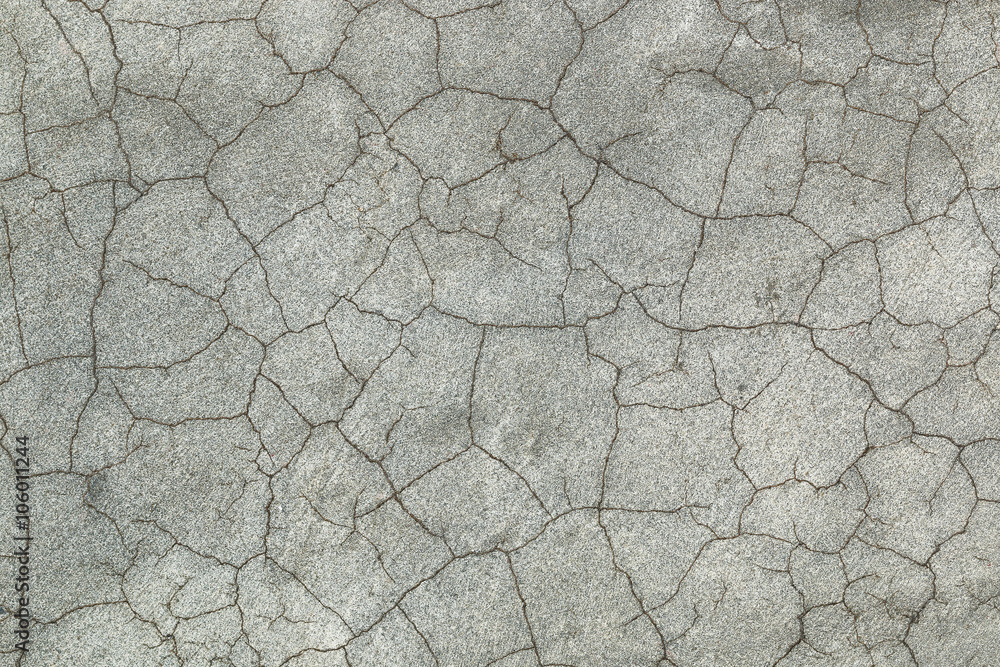 Poster design on cement with crack for pattern