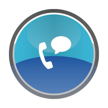 Appel t&eacute;l&eacute;phonique dans un bouton