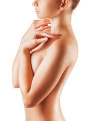 The woman's body