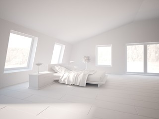 bright interior design for modern house