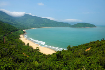 Fototapeta na wymiar landscape, beach, Vietnam, seaside, eco, green