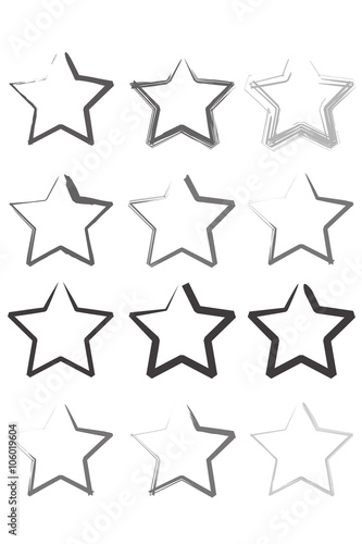 Download "Grunge vector stars border frames " Stock image and ...