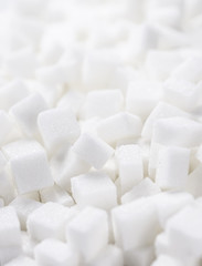 Fototapeta na wymiar White Sugar cubes (full frame image)