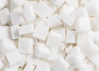 White Sugar cubes (full frame image)