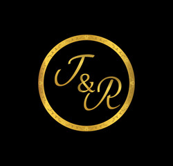 TR initial wedding in golden ring