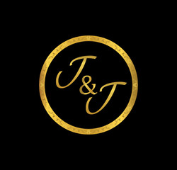 TT initial wedding in golden ring