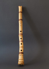 Fototapeta premium Traditional bamboo Japanese flute