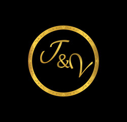 TV initial wedding in golden ring