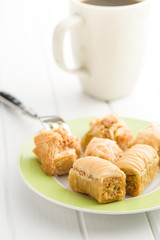sweet baklava dessert