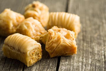 sweet baklava dessert