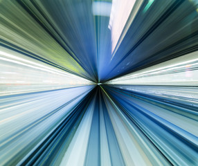 Blurred speed motion view in tunnel © leungchopan