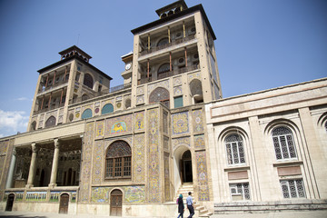 Fototapeta na wymiar The Golestan Palace, literally the Roseland Palace, is the former royal Qajar complex in Iran's capital city, Tehran