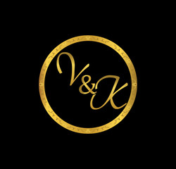 VK initial wedding in golden ring