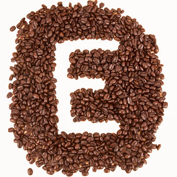 Coffee text , E alphabet
